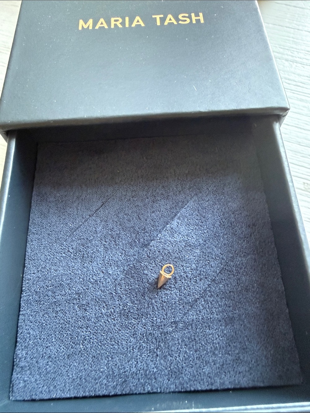 Maria Tash rose gold spike charm